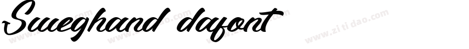 Sweghand (dafont)字体转换